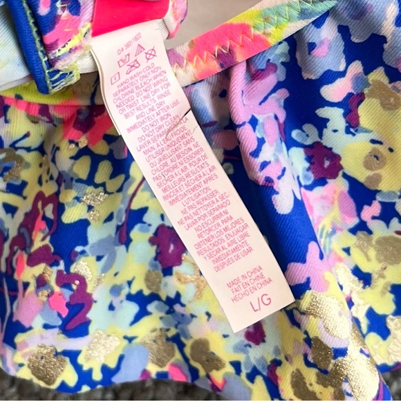 Victoria’s Secret Bikini Top Strapless Bandeau Swimsuit Swim Ruffle L Large - Picture 6 of 8